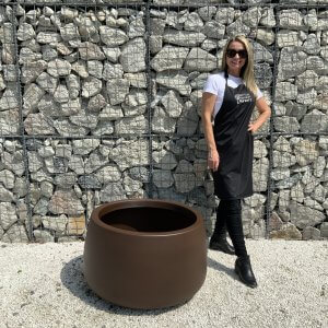 The Barolo Pot 80 Colour Mocha (Resin)