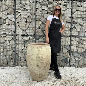 The Sa Dec Jar Wabi-Sabi Colour Ancient Beige Plant Pot