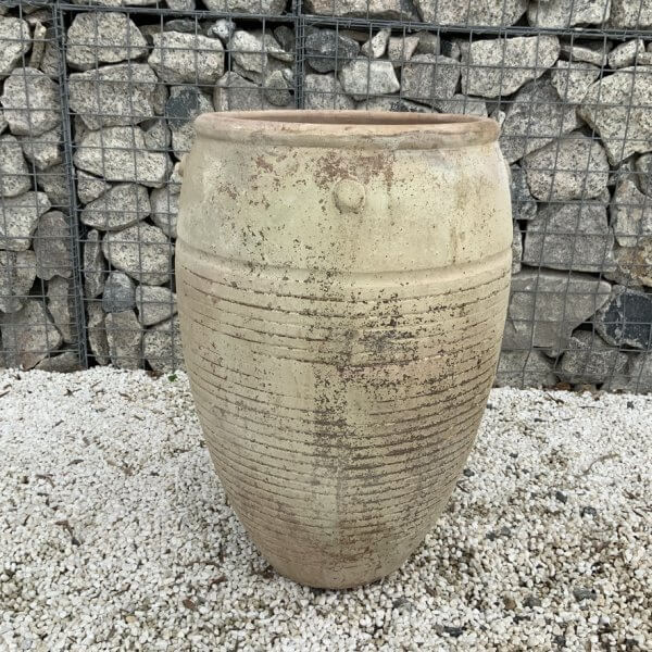 The Sa Dec Jar Wabi-Sabi Colour Ancient Beige Plant Pot - Image 2