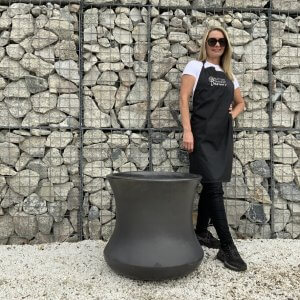 The Rach Gia Glazed Shades Of Grey Pot XL