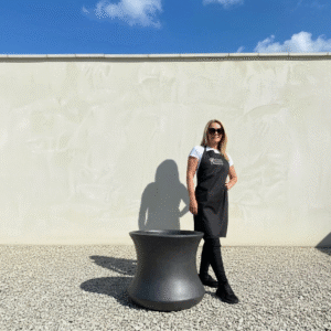 The Rach Gia Glazed Shades Of Grey Pot XL