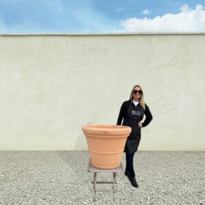 Terracotta Tuscan Pot Rolled Rim 65 (Handmade)