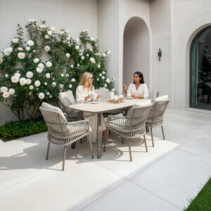 Alicante Barrel Dining 6 seat Set (Terra)