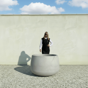 The Barolo Pot 110 Colour Grey Stone (Resin)