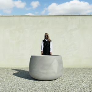 The Barolo Pot 125 Colour Grey Stone (Resin)