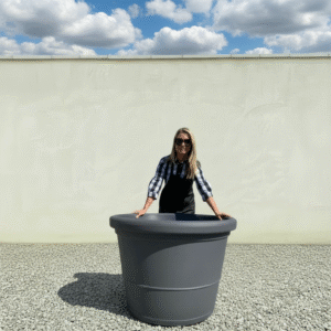 The Brunello Pot 100 Colour Charcoal (Resin)