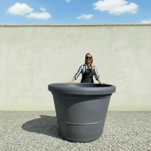 The Brunello Pot 125 Colour Charcoal (Resin)