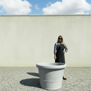 The Brunello Pot 80 Colour Greystone (Resin)