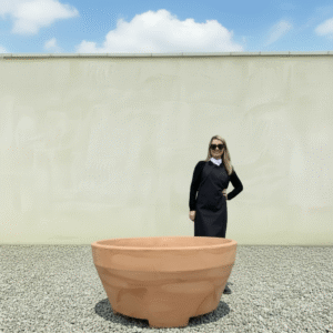 The Capri Pot 110 Colour Terracotta (Resin)