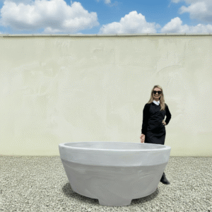 The Capri Pot 150 Colour Greystone (Resin)