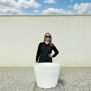 The Capri Pot 50 Colour Snow White (Resin)