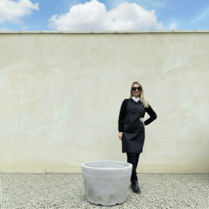 The Capri Pot 63 Colour Greystone (Resin)