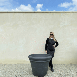 The Milan Pot 85 Colour Charcoal (Resin)