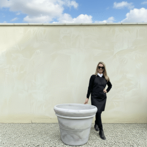 The Milan Pot 85 Colour Greystone (Resin)