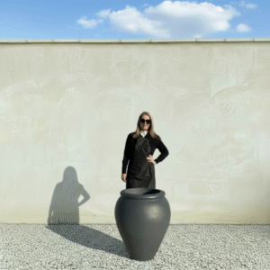 The Olive Jar / Vase Colour Charcoal (Resin)