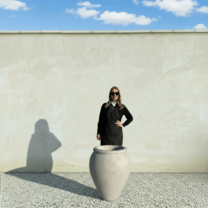 The Olive Jar / Vase Colour Grey Stone (Resin)