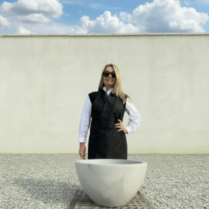 The Rome Bowl Pot Colour Grey Stone (Resin)