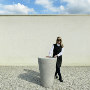 The San Marino Pot 95 Colour Grey Stone (Resin)