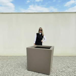 The Venice Cube Pot 85 Colour Clay (Resin)