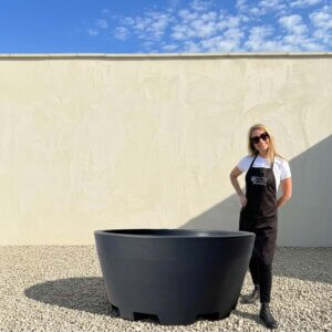 The Amalfi Pot 130 Colour Charcoal (Resin)