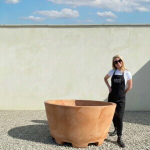 The Amalfi Pot 130 Colour Terracotta (Resin