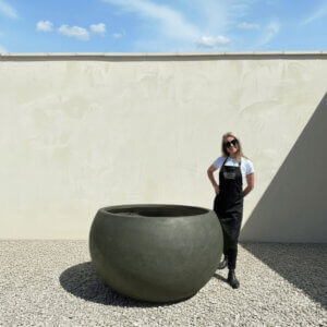 The Portofino Pot 115 Colour Olive Ash